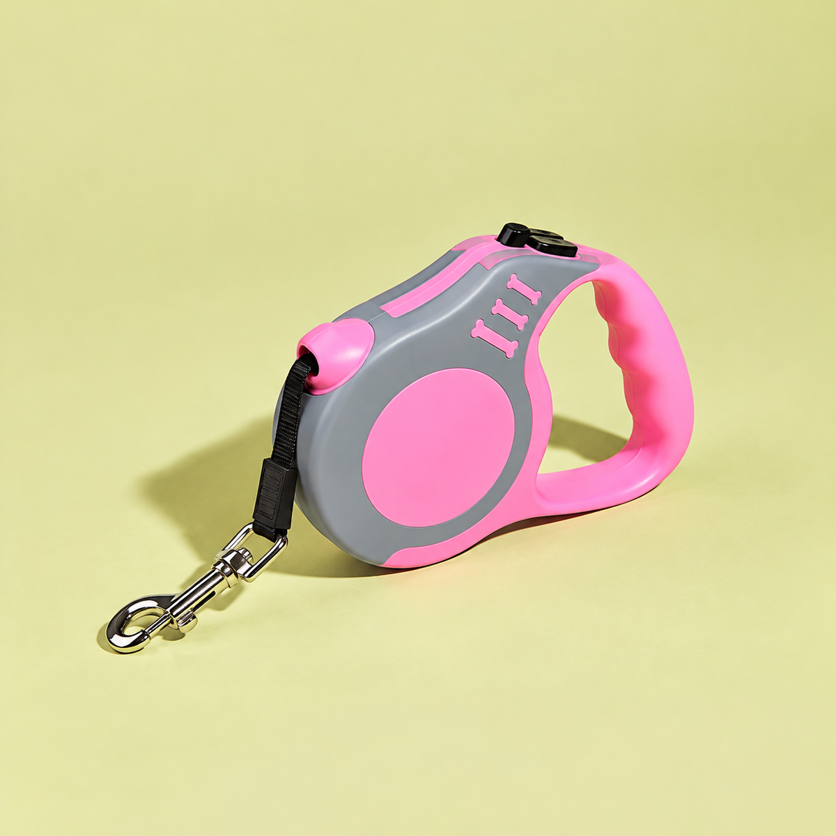 Correa retráctil automática de nailon de 5 m para perros pequeños y medianos