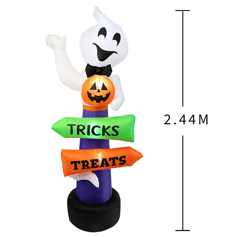 Panneau routier : modèle d'inflation d'Halloween