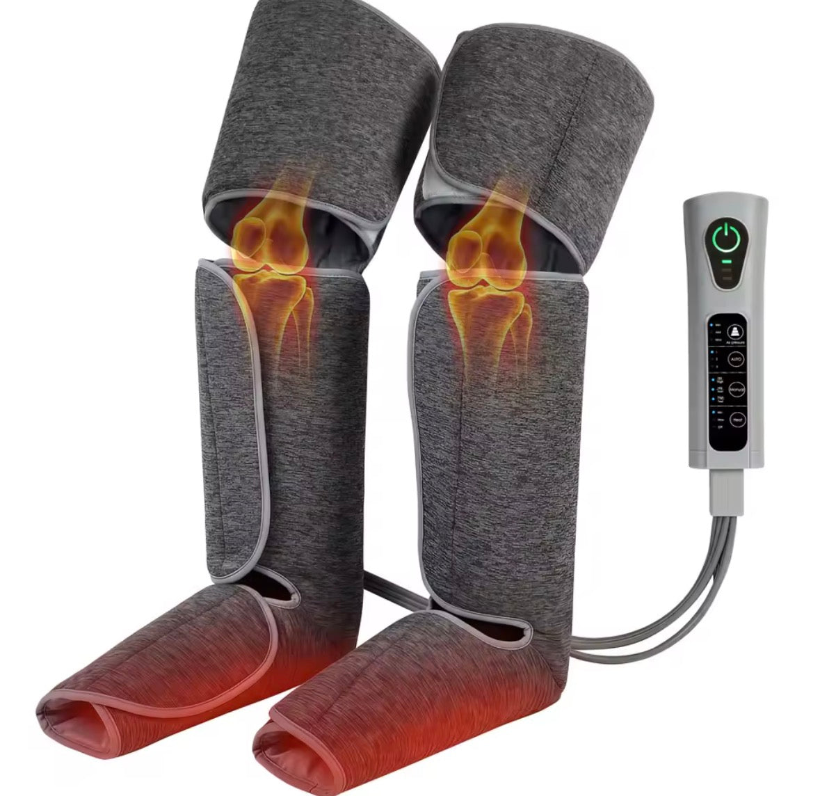 HOMCOM Leg Massager Machine with Heat, Compression, 3 Auto Modes and 3 Intensities