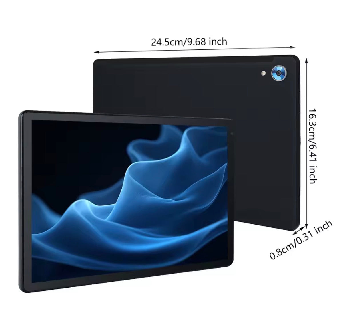 10-Inch Android Tablet – Octa-Core Processor, 24GB RAM, 128GB Storage, Expandable to 1TB, HD IPS Display, WiFi 6 & Bluetooth 5.3