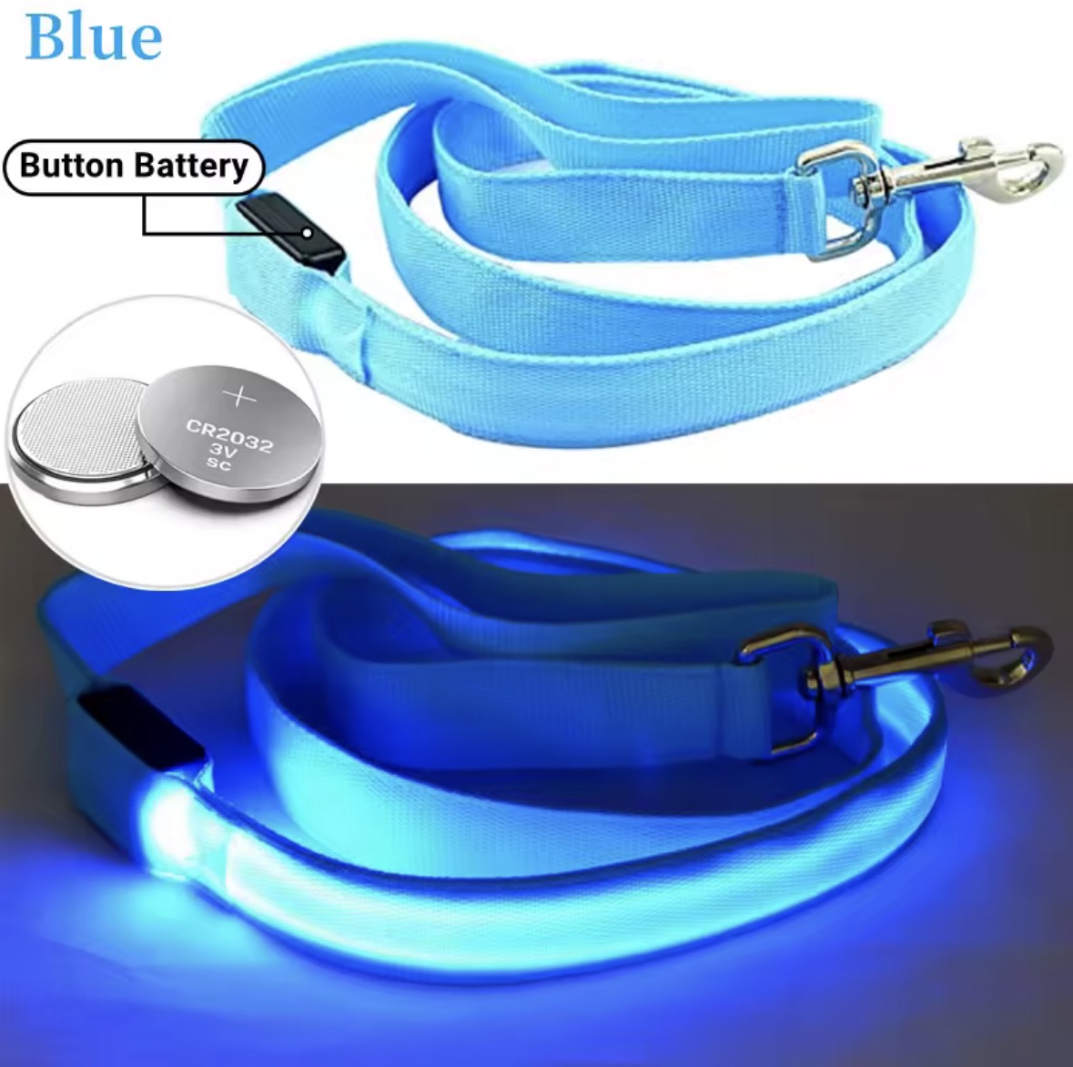 🐕 Glow-in-the-Dark Dog Lead – Brighter, Safer Night Walks 💚