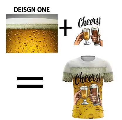 New DIY Pattern T-Shirt For Men Women Personalized Custom 3D Print T Shirts Summer Casual Short Sleeve O-Neck Tops Street Tees