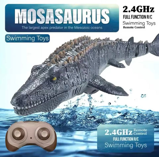 RC Mosasaurus Dinosaur Toy – Remote-Controlled Swimming Dinosaur with Lights & Water Spray