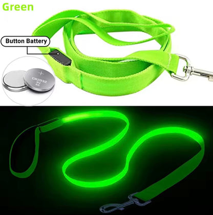 🐕 Glow-in-the-Dark Dog Lead – Brighter, Safer Night Walks 💚