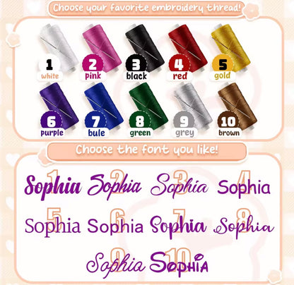 Personalised Pure Cotton Baby Towel – Custom Name Feeding Scarf 👶💕