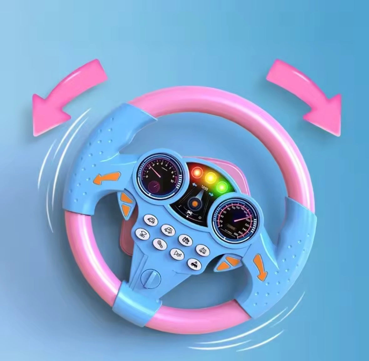 Infant Steering Wheel Toy – Interactive Lights & Sounds 🚗✨