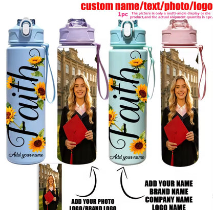 Personalised Water Bottle – Add Your Name, Photo or Logo! 💧✨