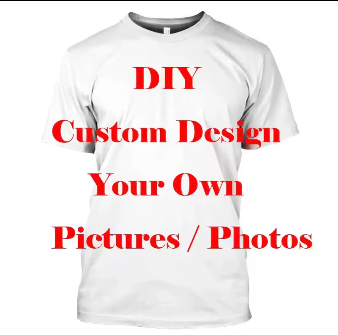 New DIY Pattern T-Shirt For Men Women Personalized Custom 3D Print T Shirts Summer Casual Short Sleeve O-Neck Tops Street Tees