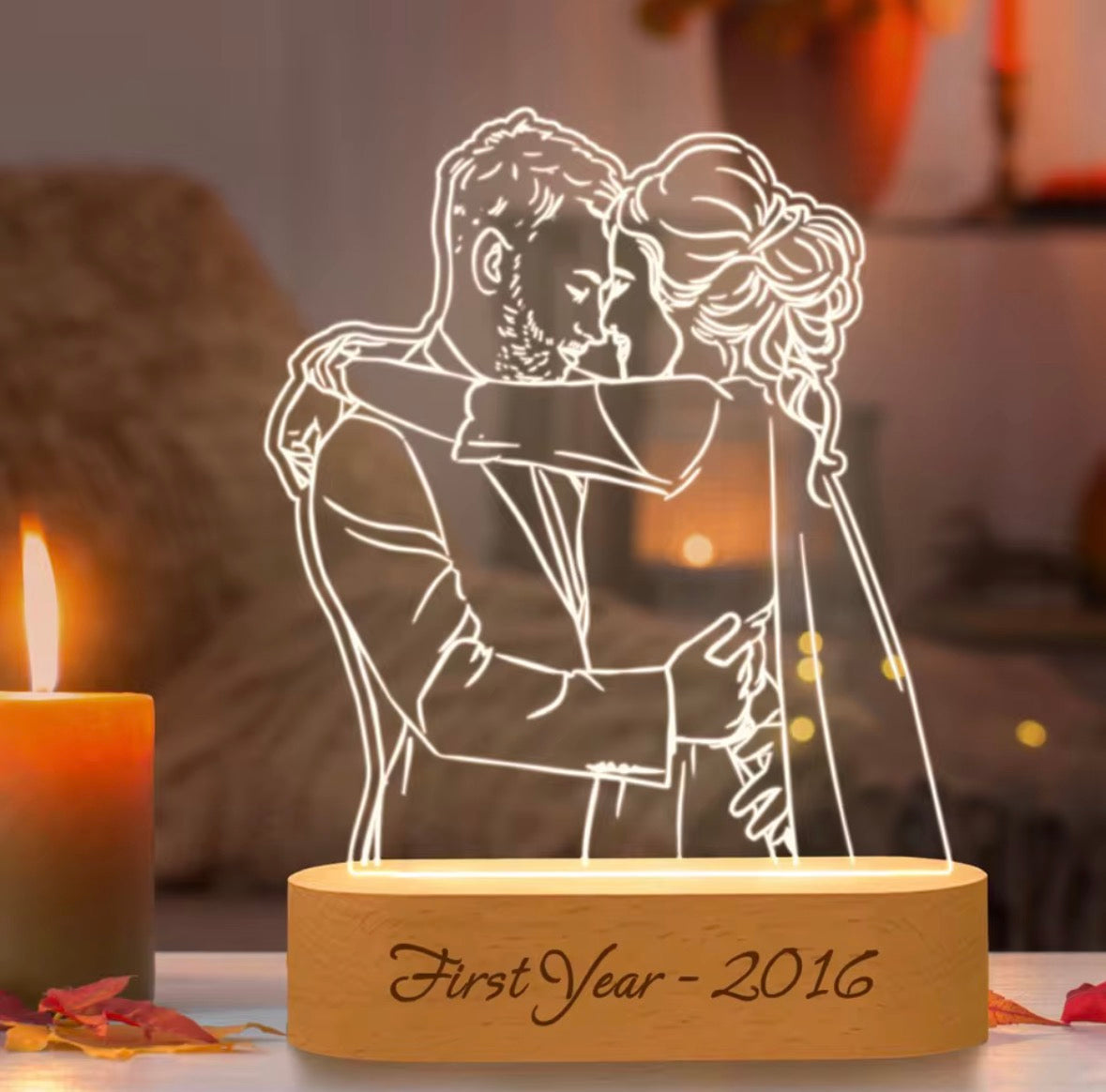 Personalised 3D Photo Lamp – Turn Your Memories Into Light! 💡❤