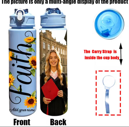 Personalised Water Bottle – Add Your Name, Photo or Logo! 💧✨