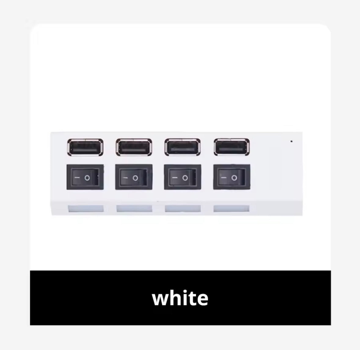 Hub de extensión con interruptor, hub USB 2.0 de 7 puertos, extensor USB para computadora, divisor USB 2.0 de uno a siete para PC, computadora portátil y de escritorio