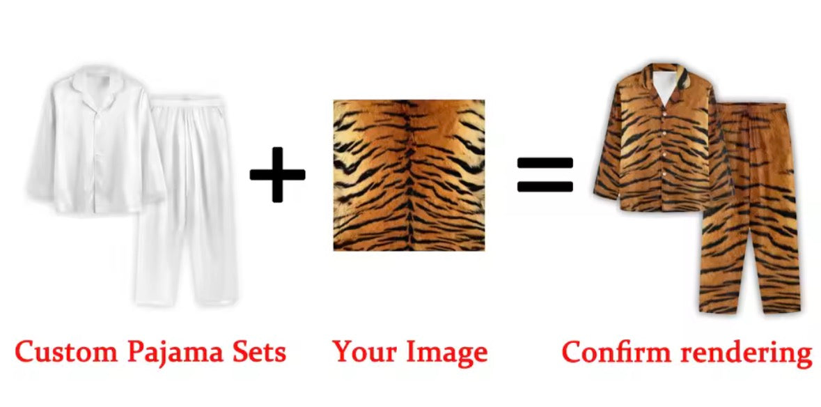 Personalised Pyjama Set – Custom Photo Shirt & Trousers