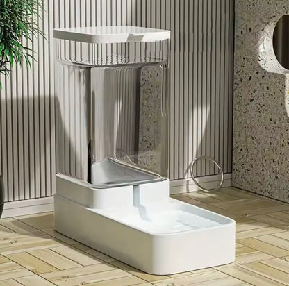 Distributore automatico di cibo/acqua per cani, set di distributori di cibo e acqua a gravità in plastica per cani