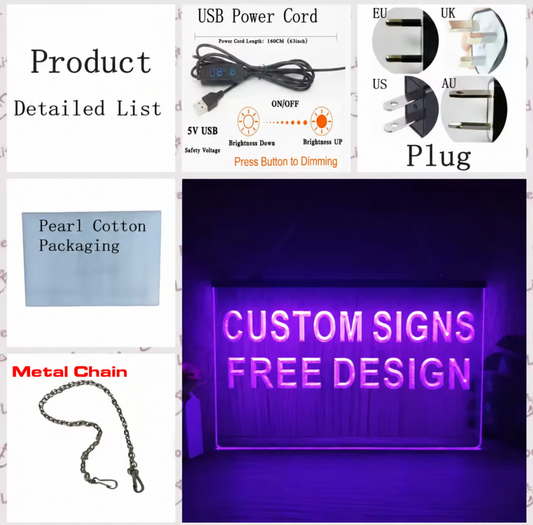 Personalised LED Neon Sign – Custom Design