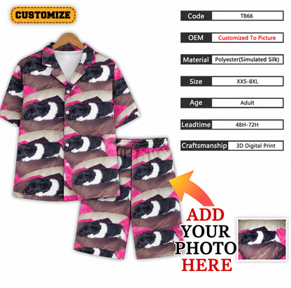 Personalised Pyjama Set – Custom Photo Shirt & Trousers