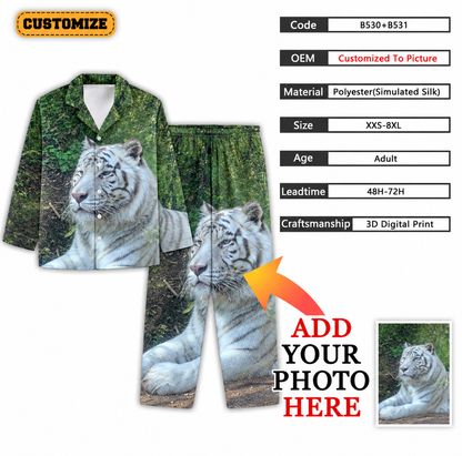 Personalised Pyjama Set – Custom Photo Shirt & Trousers