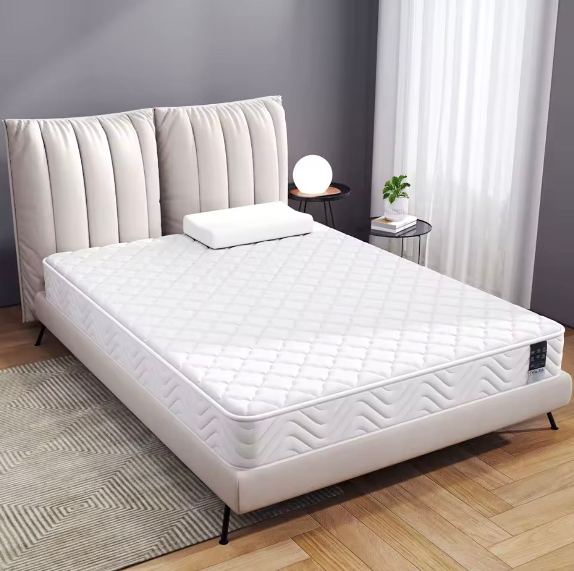7-Inch Hybrid Pocket Sprung Mattress – Breathable Foam Comfort, Individually Wrapped Springs, Single, Double & King Sizes