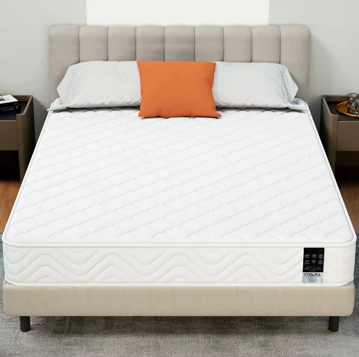 7-Inch Hybrid Pocket Sprung Mattress – Breathable Foam Comfort, Individually Wrapped Springs, Single, Double & King Sizes