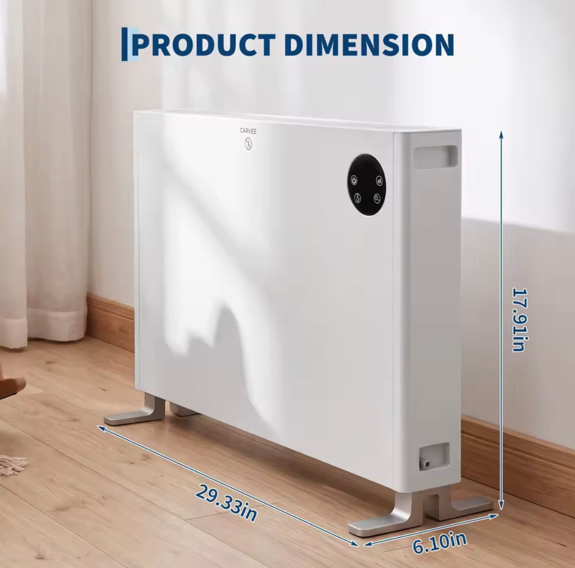 2000W Portable Electric Convector Heater – Fast, Quiet & Convenient Heating