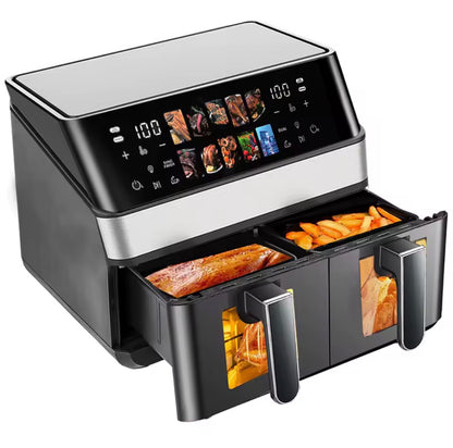 12L Dual Zone Digital Air Fryer Oven – Large Capacity, Oil-Free Cooking