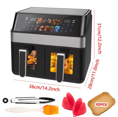 12L Dual Zone Digital Air Fryer Oven – Large Capacity, Oil-Free Cooking