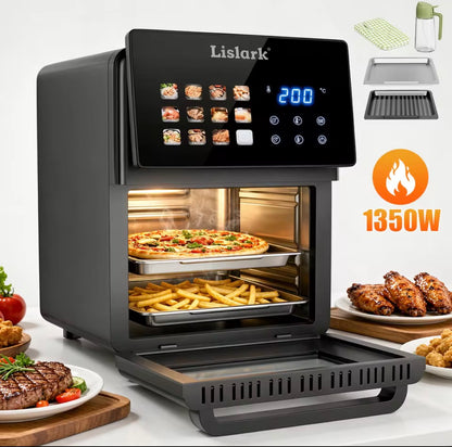 10L Digital Air Fryer Oven 1350W – Oil-Free Multi-Function Cooker, Roast, Bake, Grill & 360° Convection Cooking
