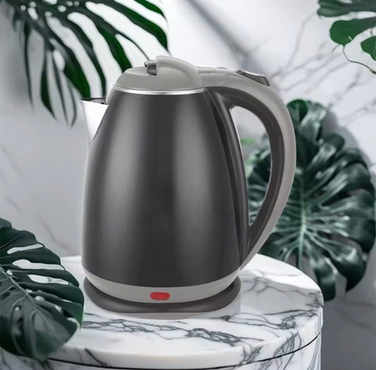 1.8L Stainless Steel Electric Kettle – 1500–2000W Fast Boil Water Boiler, UK Plug, Food-Grade Interior & Dual Power Settings