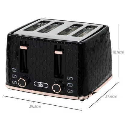 🍞 Brighten Up Your Breakfast with the HOMCOM 4-Slice Toaster!