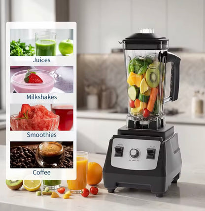 2200W High-Speed Blender – 28,000 RPM, 6-Blade Smoothie Maker with 300ml Tumbler & Stirring Rod