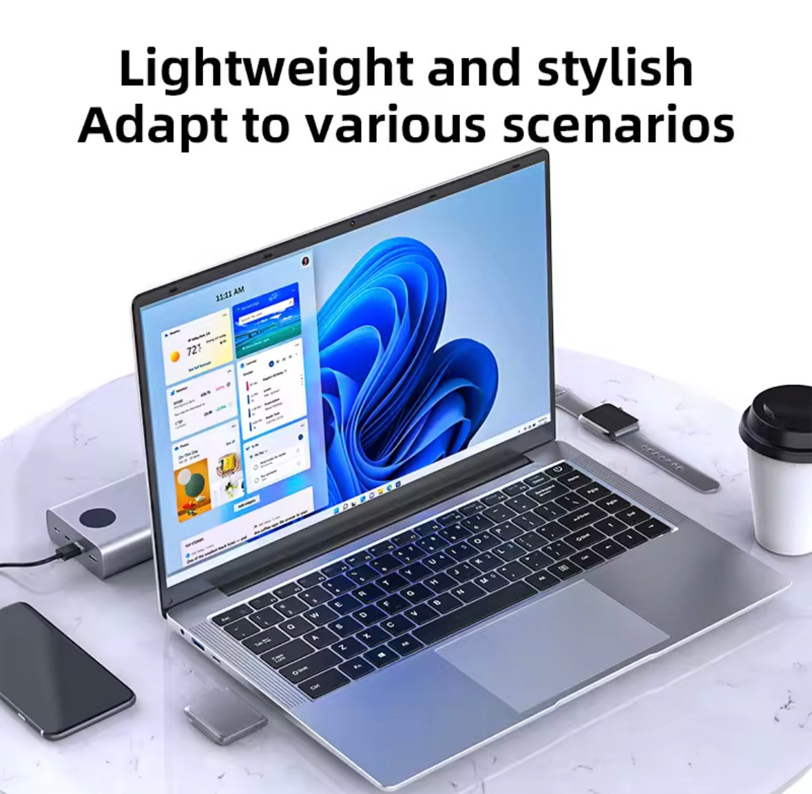 Xiaman Windows 11 Laptop – 12GB RAM, Up to 2TB SSD, 1080P Full HD Display, Intel Processor, Notebook PC for Work &amp; Study