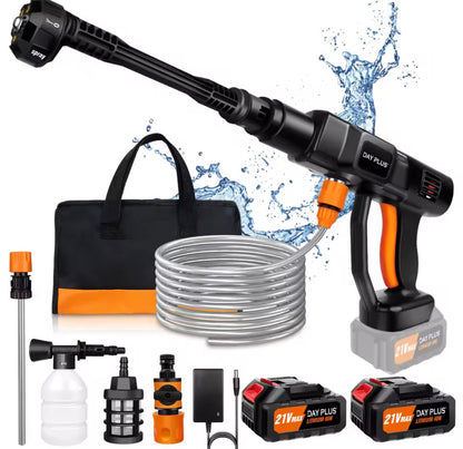 🚿 Cordless Pressure Washer – Includes 2 Batteries!